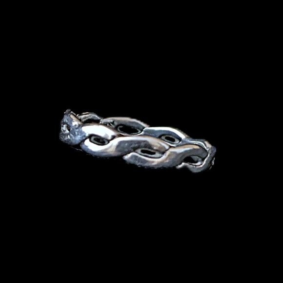 James Avery RARE Twisted Wire Stacked Ring - Picture 2 of 5